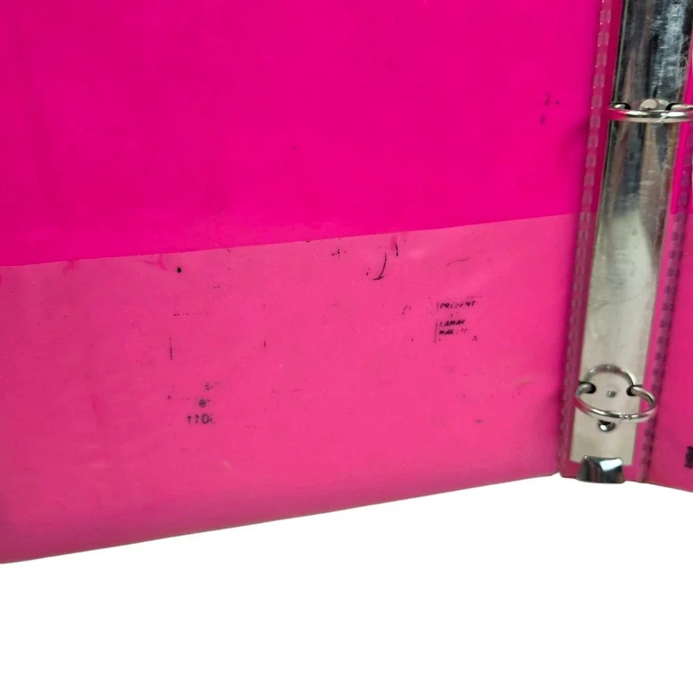 Vtg 1989 Lisa Frank Ultra NEO Volleyball w Net & Hands Trapper Keeper Binder